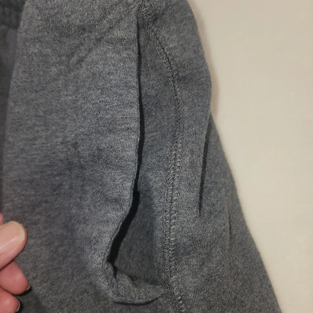 Nike Mens Fleece Sweatpants Large Charcoal Grey Straight Leg Joggers RN56323‎